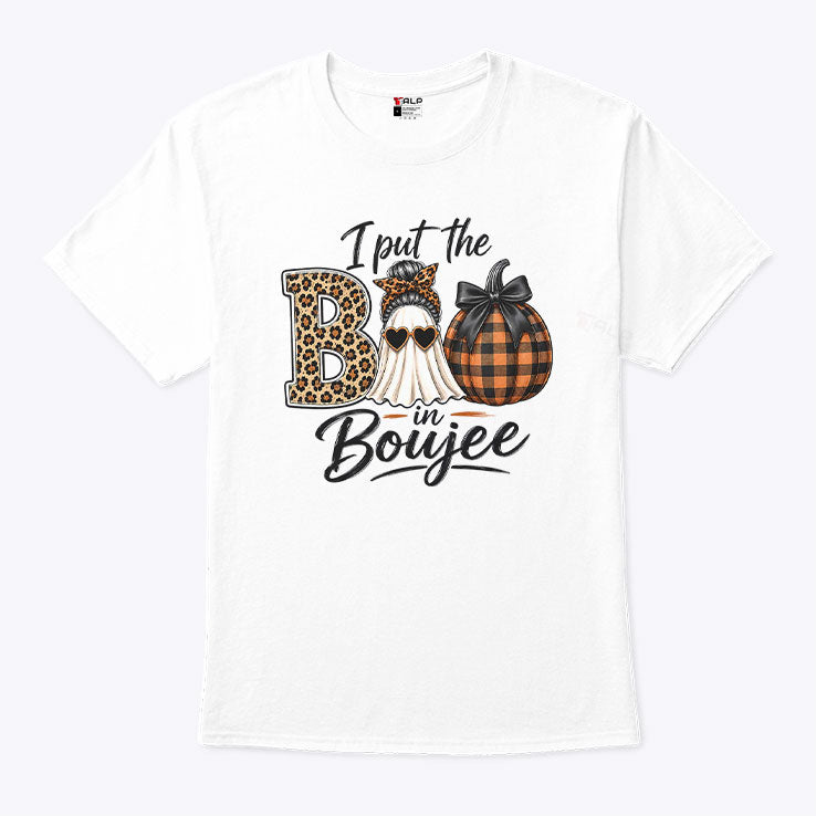 I Put The Boo In Boujee Spooky Halloween T Shirt