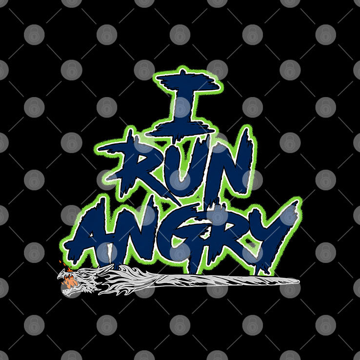 I Run Angry Angry Runs Tee Shirt