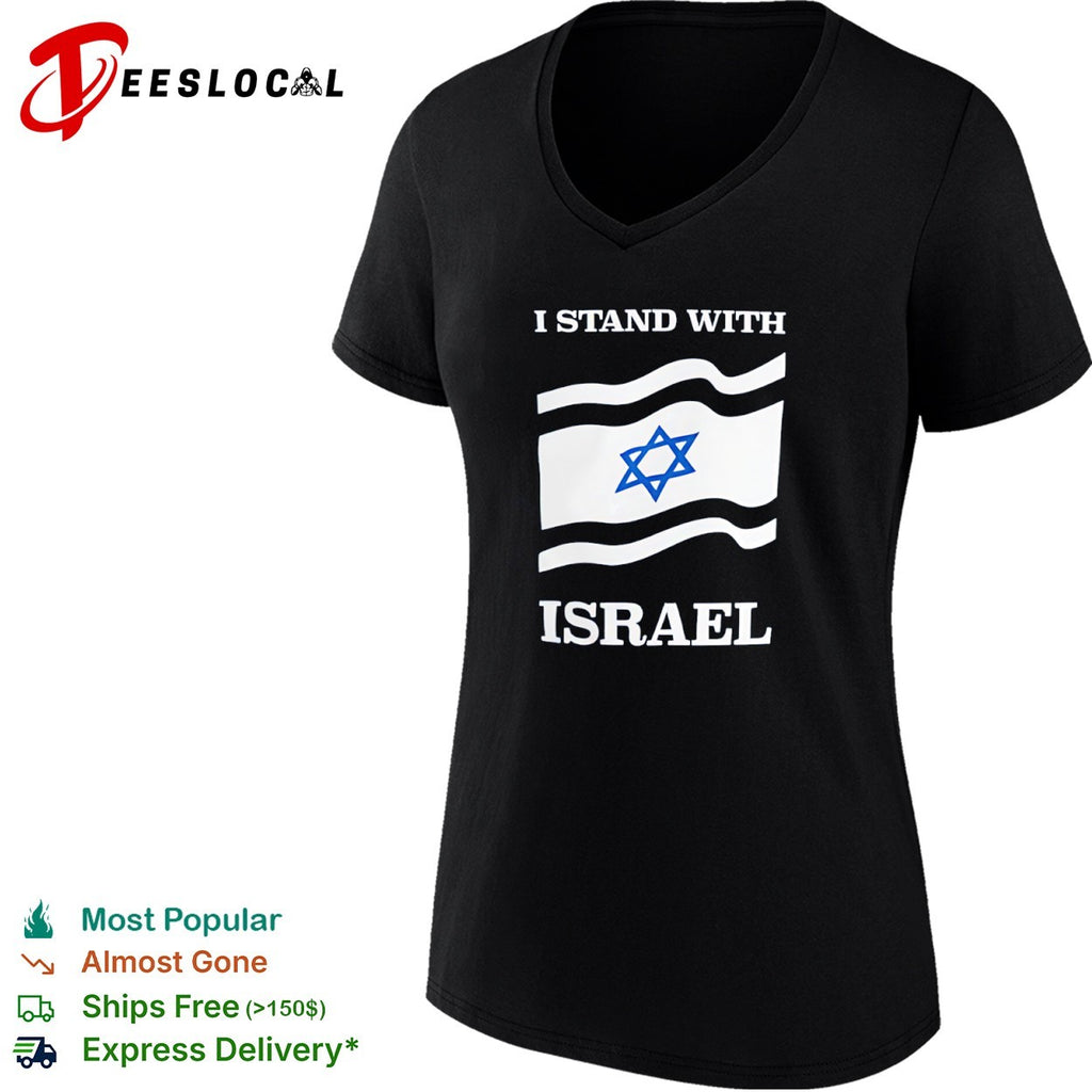 I Stand With Israel Waving Flag shirt