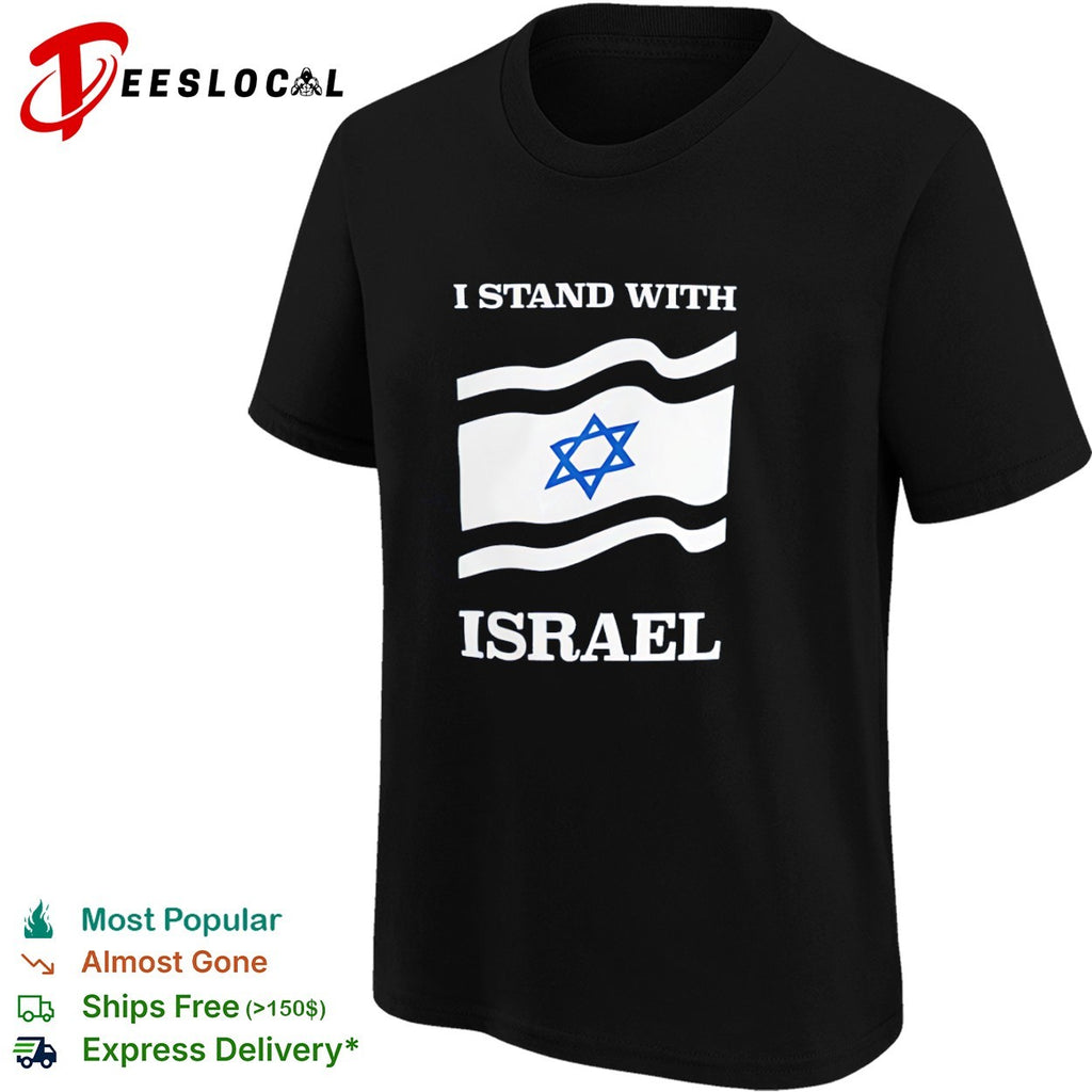 I Stand With Israel Waving Flag shirt