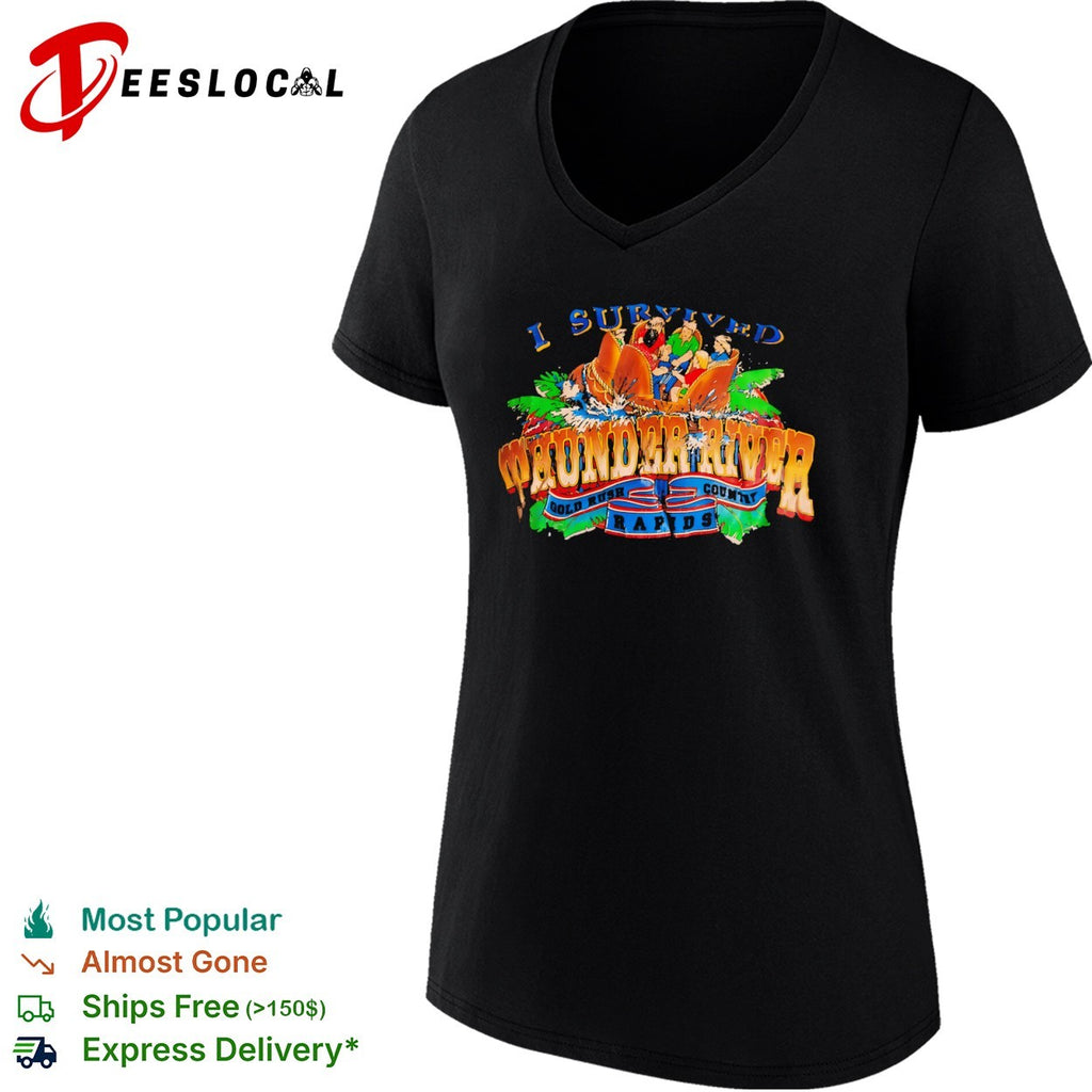I Survived Thunder River Gold Rush Country Rapids Dreamworld Australia shirt