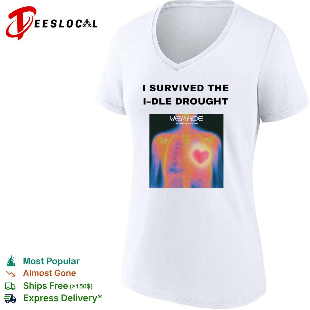 I Survived the I-dle Drought We Made i-dle 9th Mini Album Heart Scan shirt
