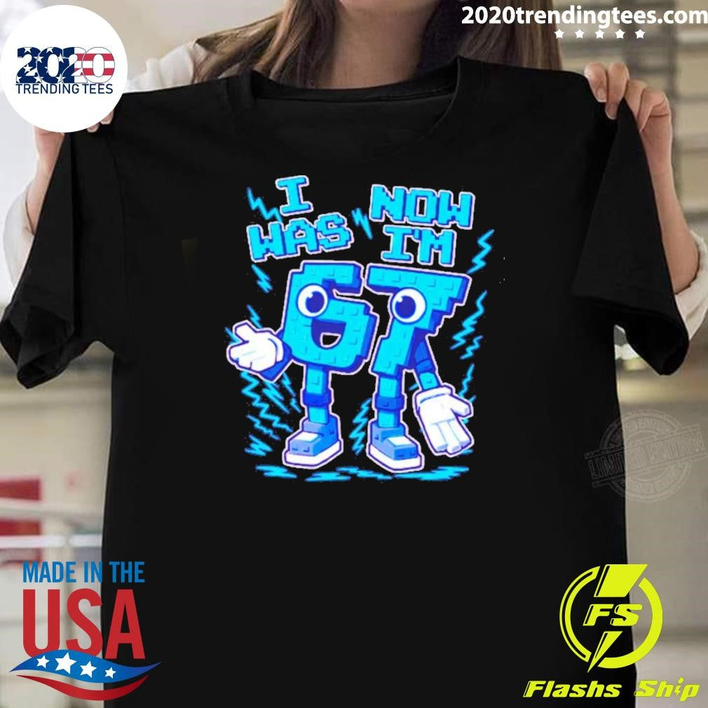 I Was 6 Now I’m 7 Six Seven 7 Years Old Birthday Brainrot Shirt