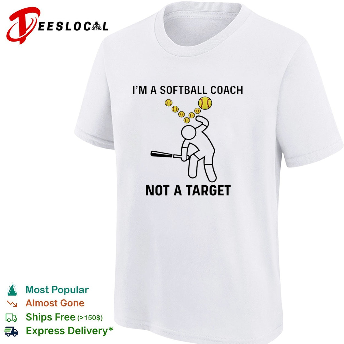 I am a Softball Coach not a Target baseball shirt