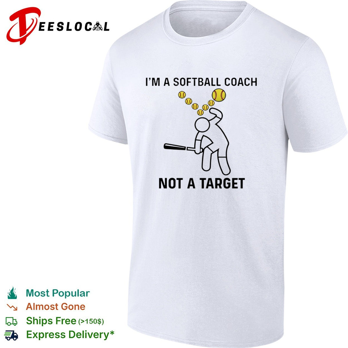 I am a Softball Coach not a Target baseball shirt