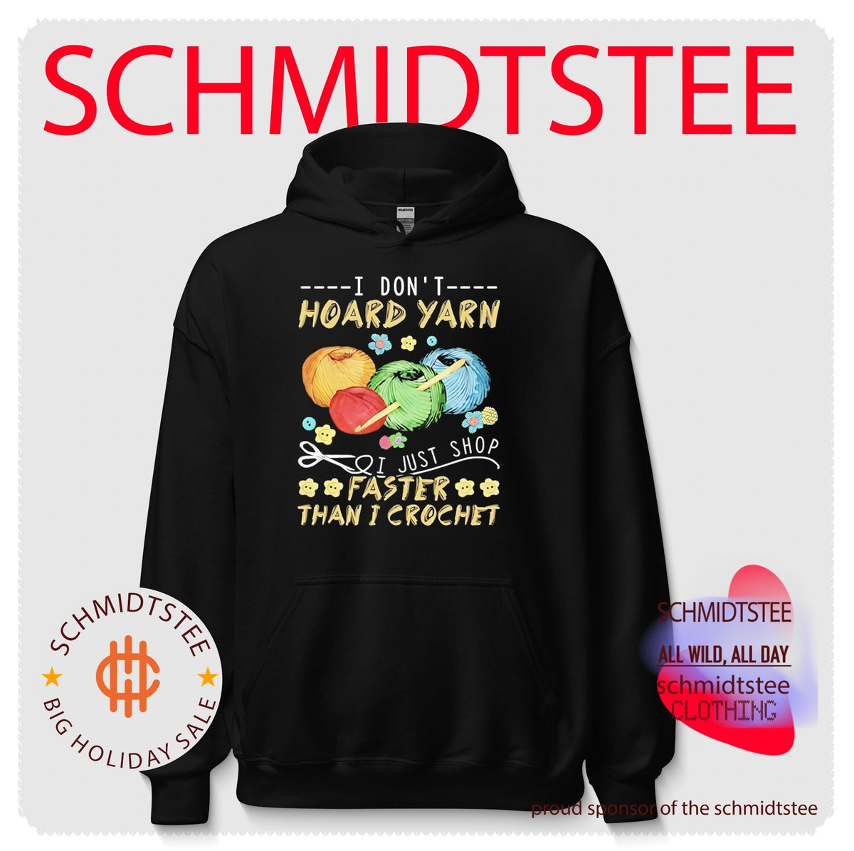 I don’t hoard yarn I just shop faster than I crochet shirt