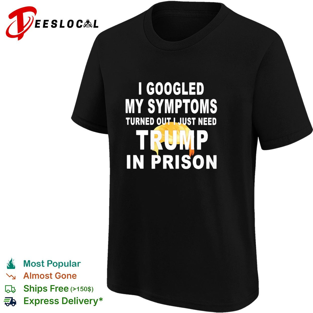 I googled my symptoms turned out I just need Donald Trump in prison shirt