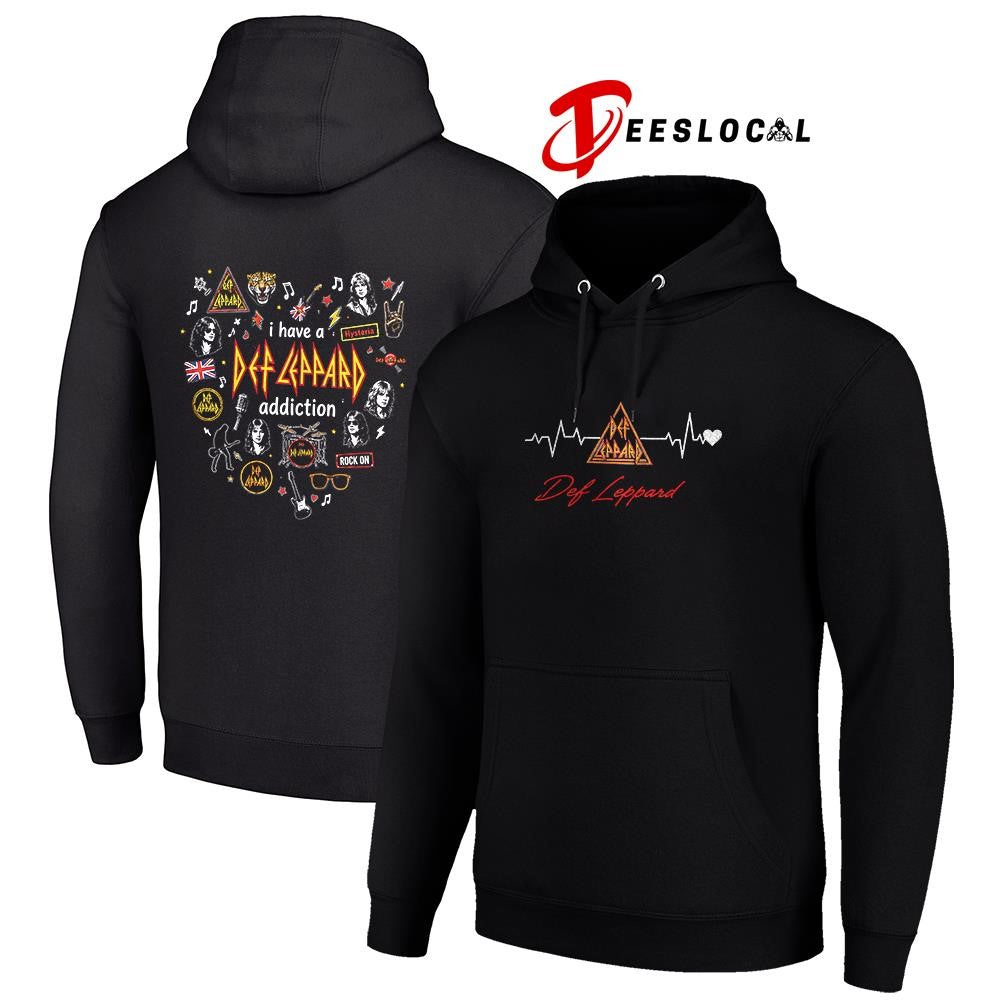 I have a Def Leppard addiction heartbeat signs shirt