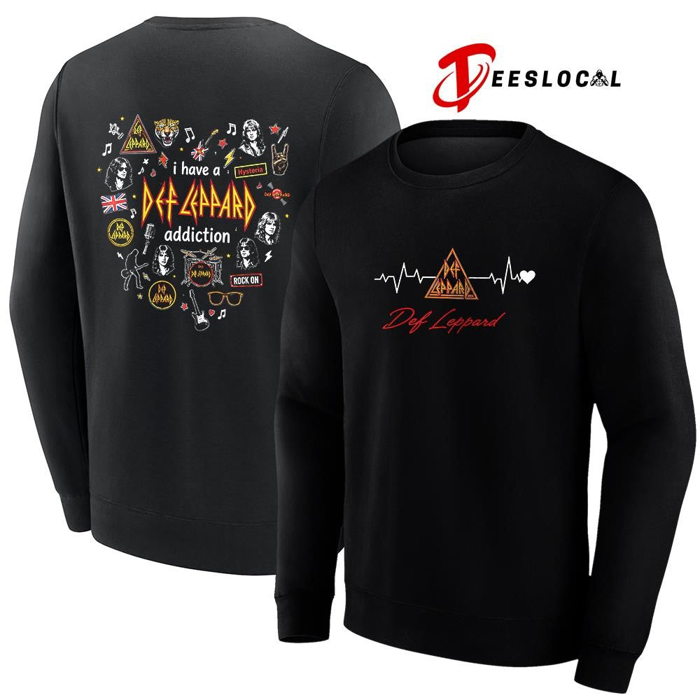 I have a Def Leppard addiction heartbeat signs shirt