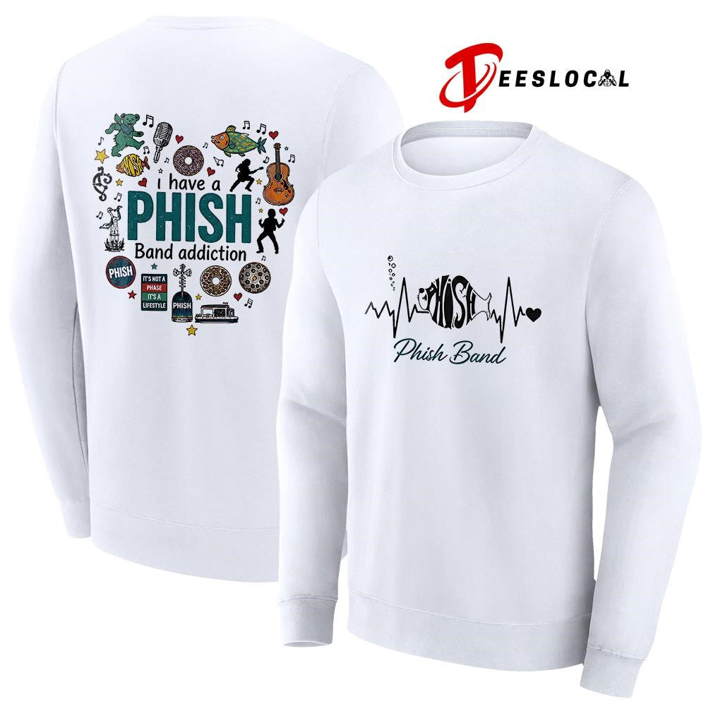 I have a Phish addiction heartbeat signs shirt