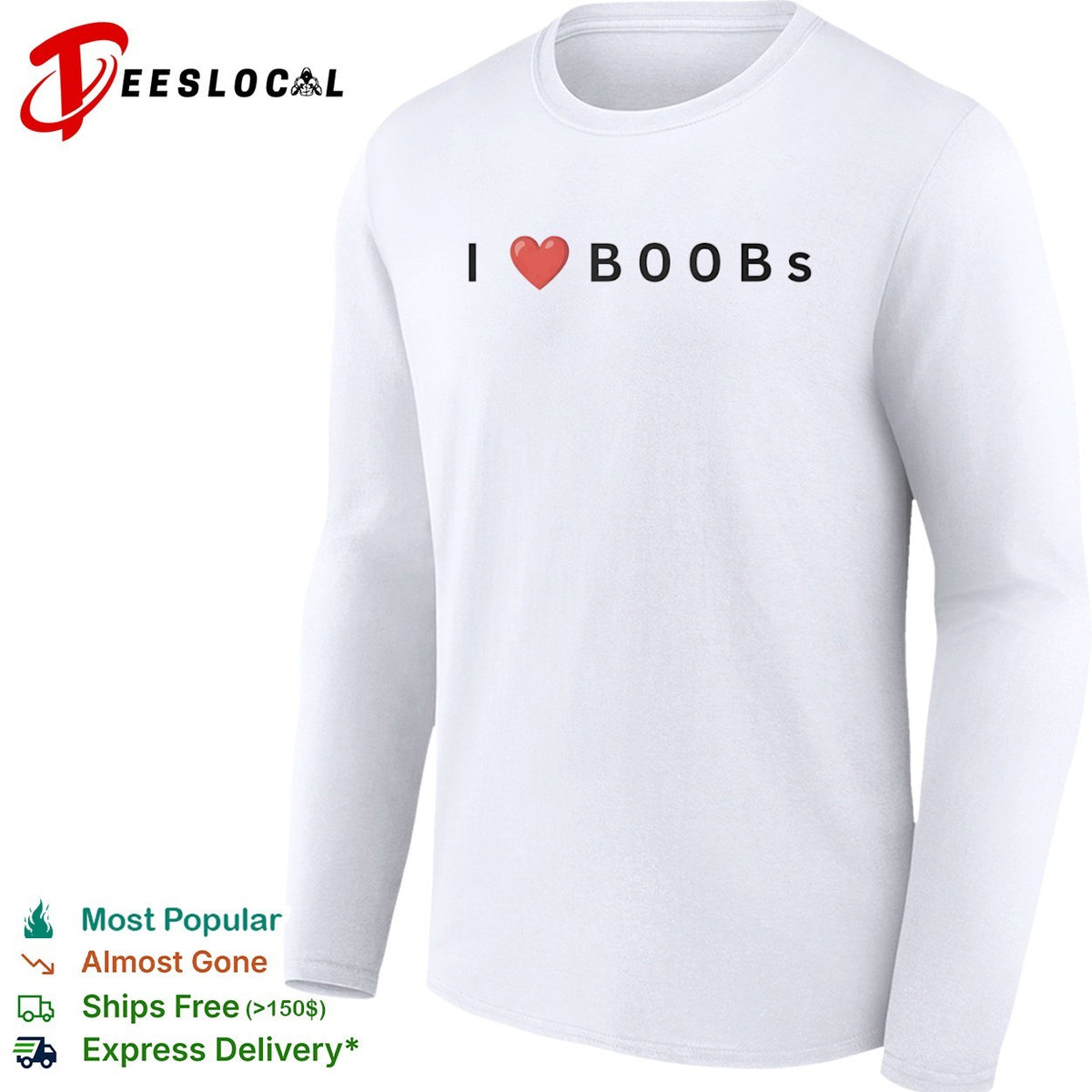 I heart boobs shirt