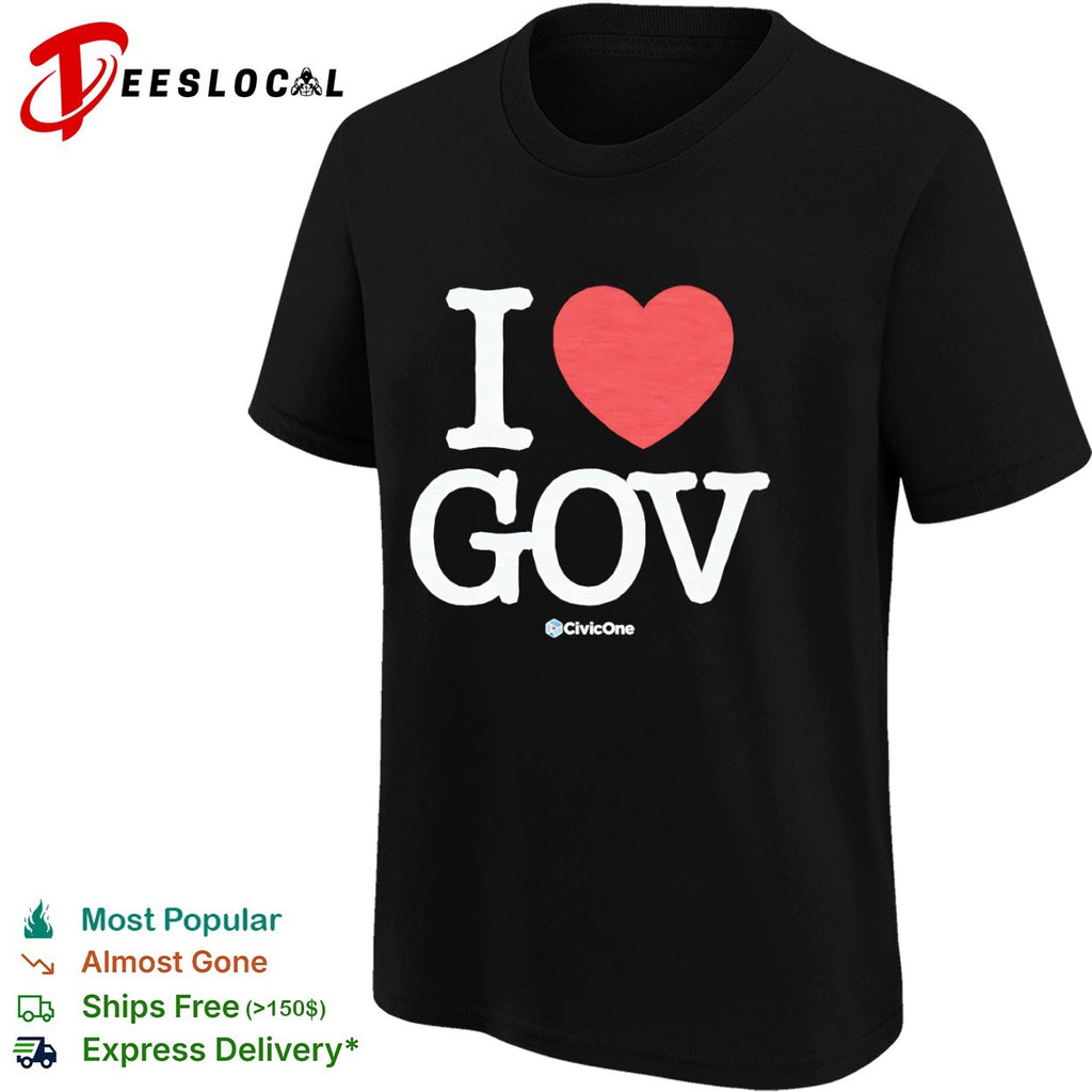I heart gov shirt