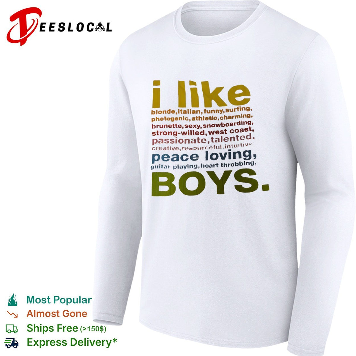 I like boys shirt