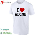 I love alone introvert heart humor shirt