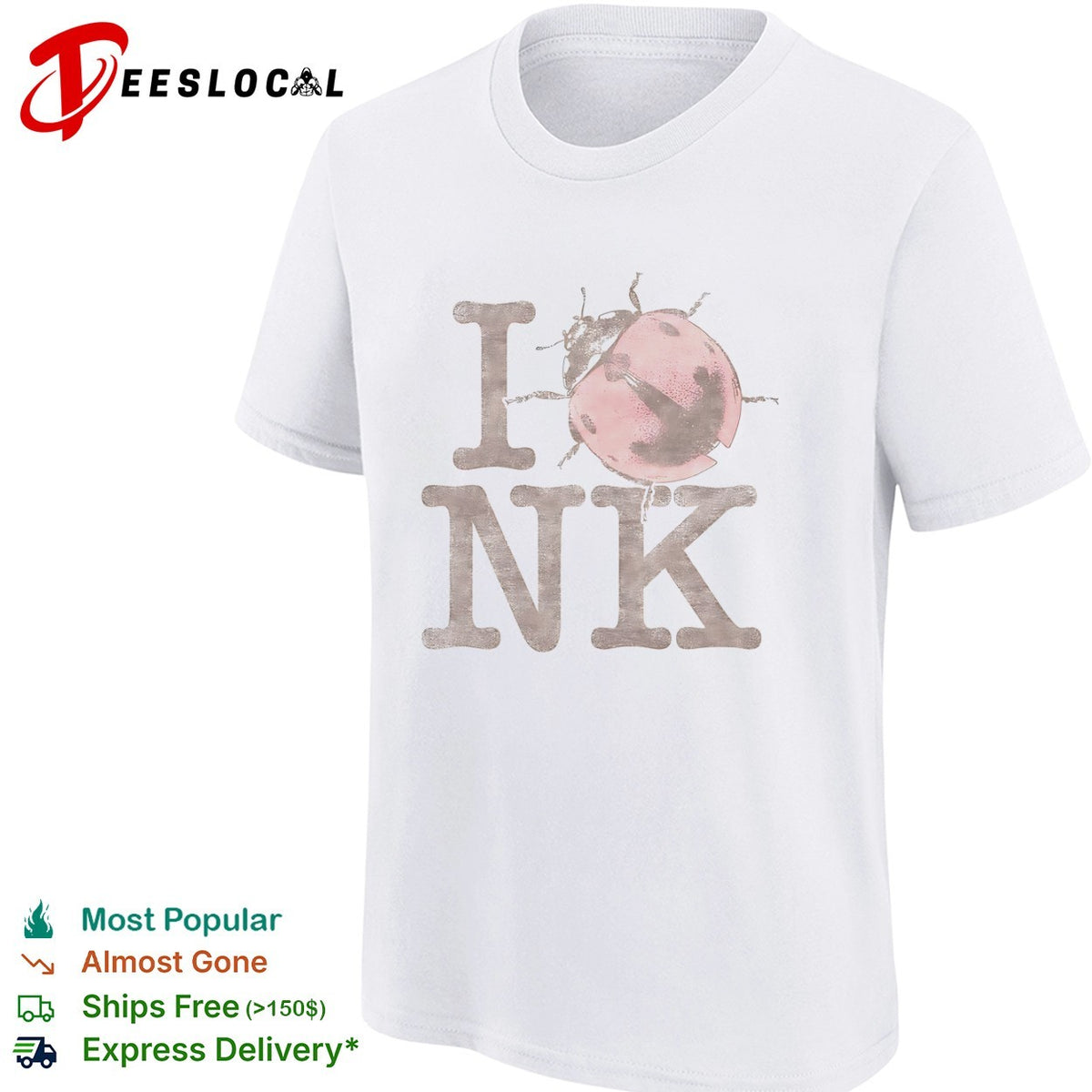 I love ink ladybug insect nature entomology shirt