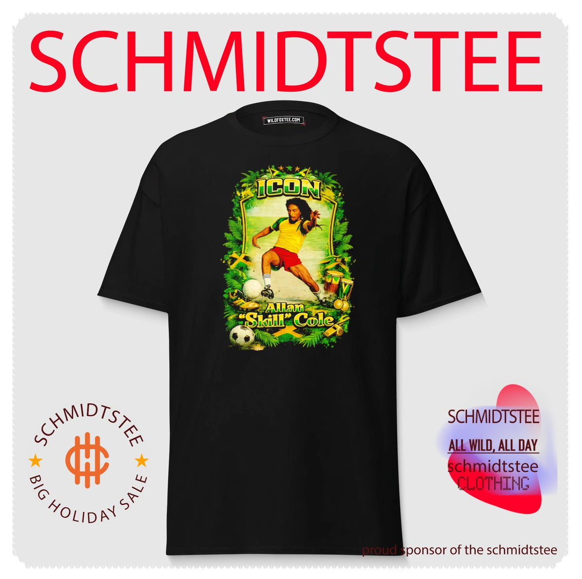 ICON Allan ‘Skill’ Cole Jamaica Football shirt