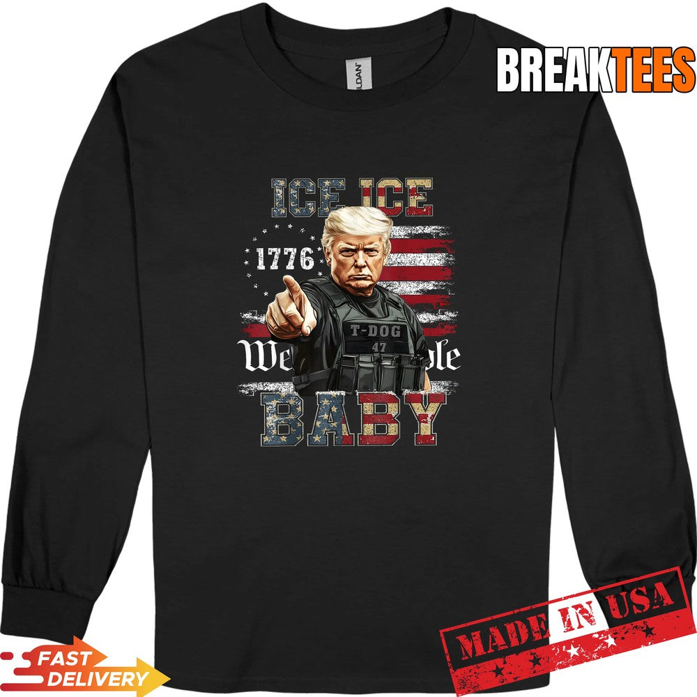 Ice Ice Baby Funny Trump Vintage Shirt