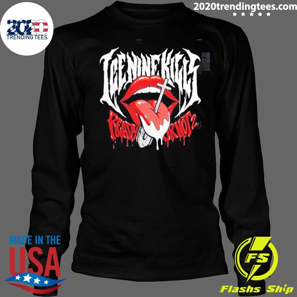 Ice Nine Kills Grave Diggler X Ready Or Not 2 Here I Come Merch Tongue Shovel Shirt