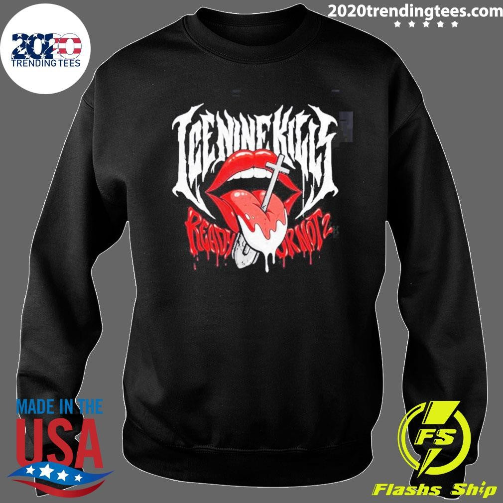 Ice Nine Kills Grave Diggler X Ready Or Not 2 Here I Come Merch Tongue Shovel Shirt