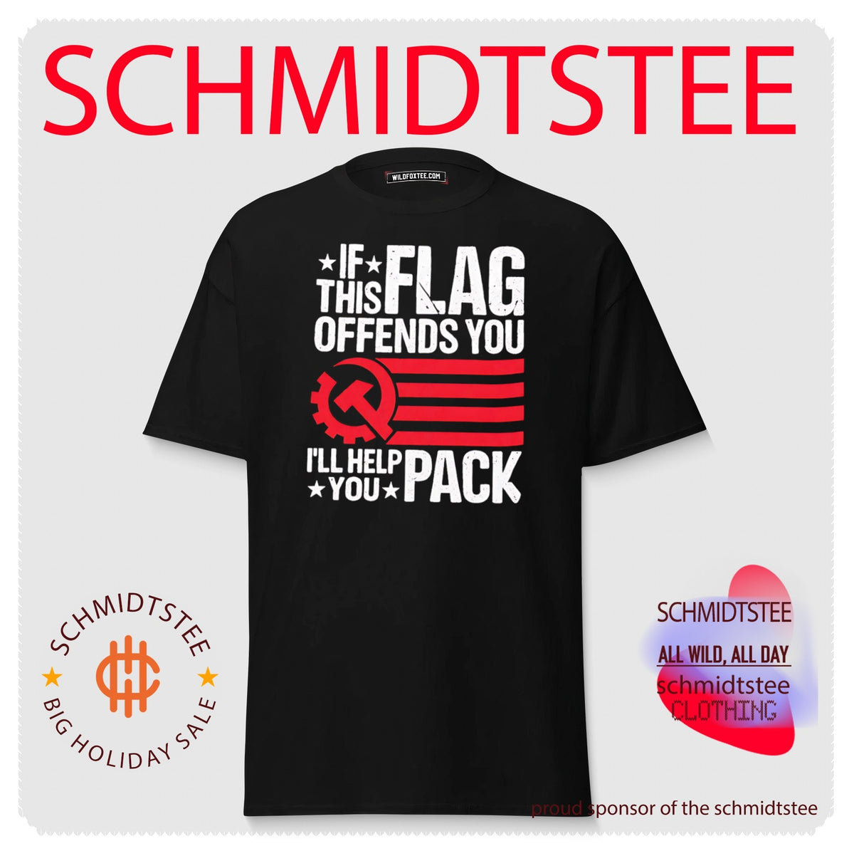 If This Flag American Offends You I’ll Help You Pack Shirt