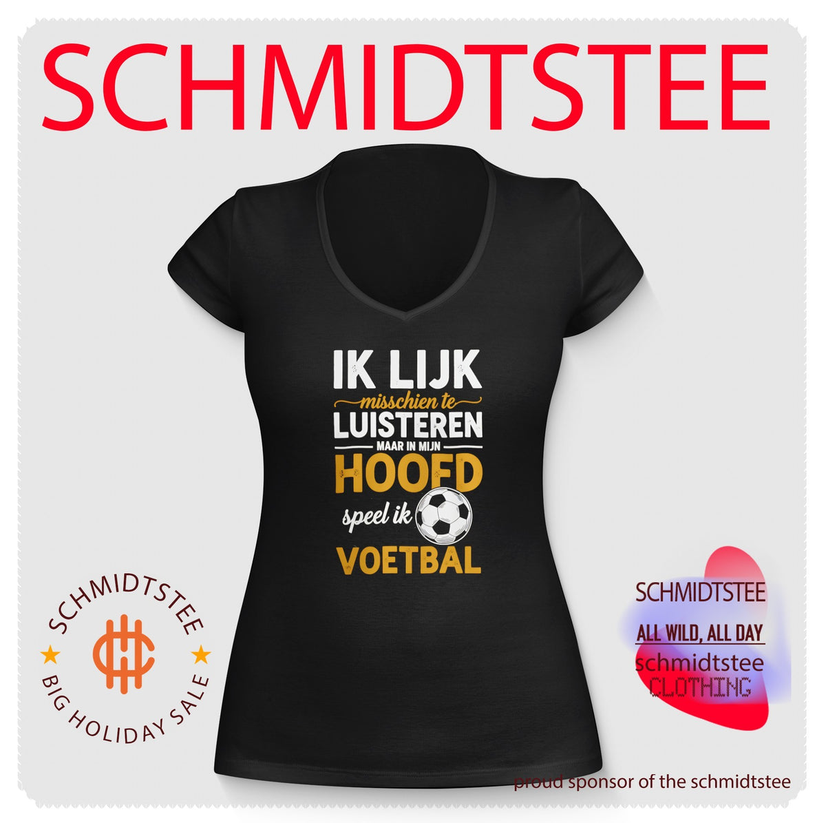Ik Lijk misschien te Luisteren maar in mijn hoofd speel ik voetbal shirt