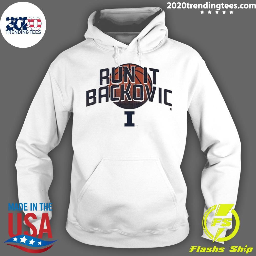 Illinois Basketball Andrej Stojakovic Run It Backovic Shirt