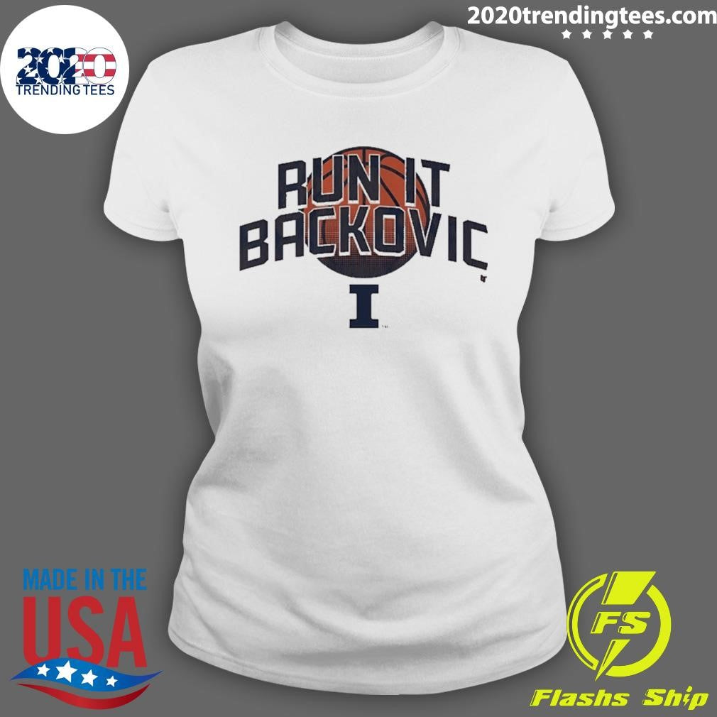 Illinois Basketball Andrej Stojakovic Run It Backovic Shirt