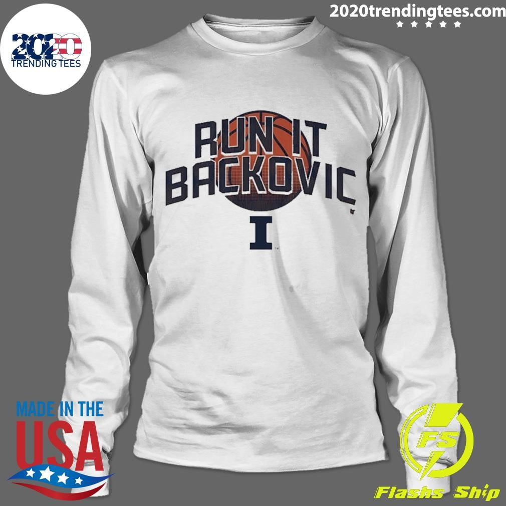 Illinois Basketball Andrej Stojakovic Run It Backovic Shirt