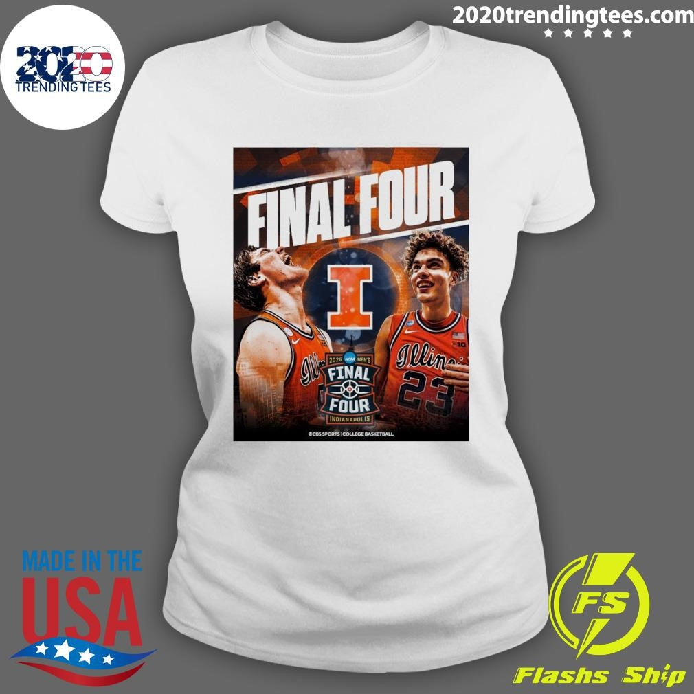 Illinois Fighting Illini 2026 NCAA Men’s Basketball Final Four Indianapolis College Basketball Shirt