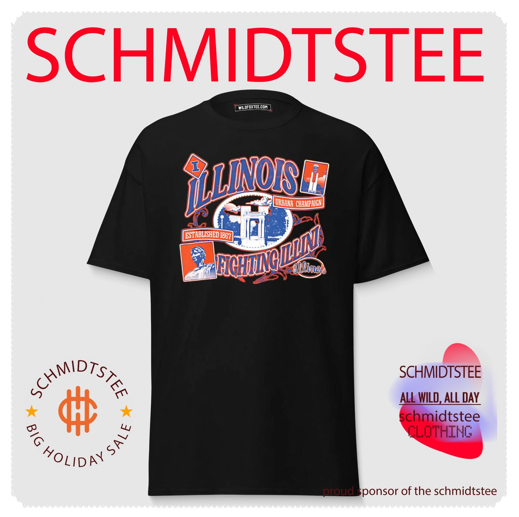 Illinois Fighting Illini Campus Landmark Postage shirt