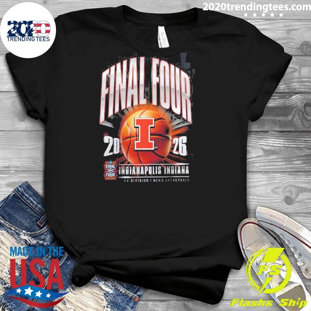 Illinois Fighting Illini Men’s Basketball 2026 Ncaa D1 Tournament Final Four Indiana Shirt
