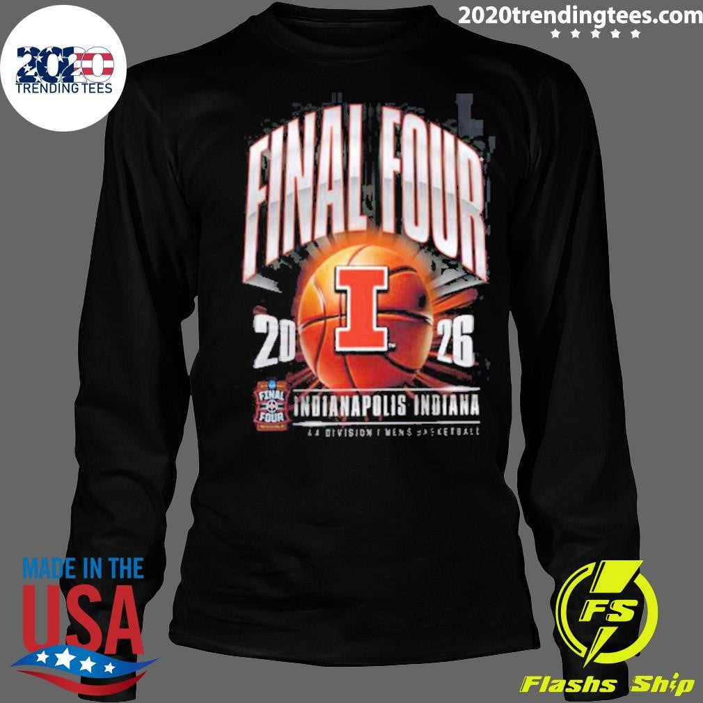 Illinois Fighting Illini Men’s Basketball 2026 Ncaa D1 Tournament Final Four Indiana Shirt