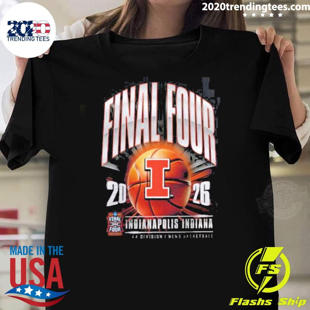 Illinois Fighting Illini Men’s Basketball 2026 Ncaa D1 Tournament Final Four Indiana Shirt