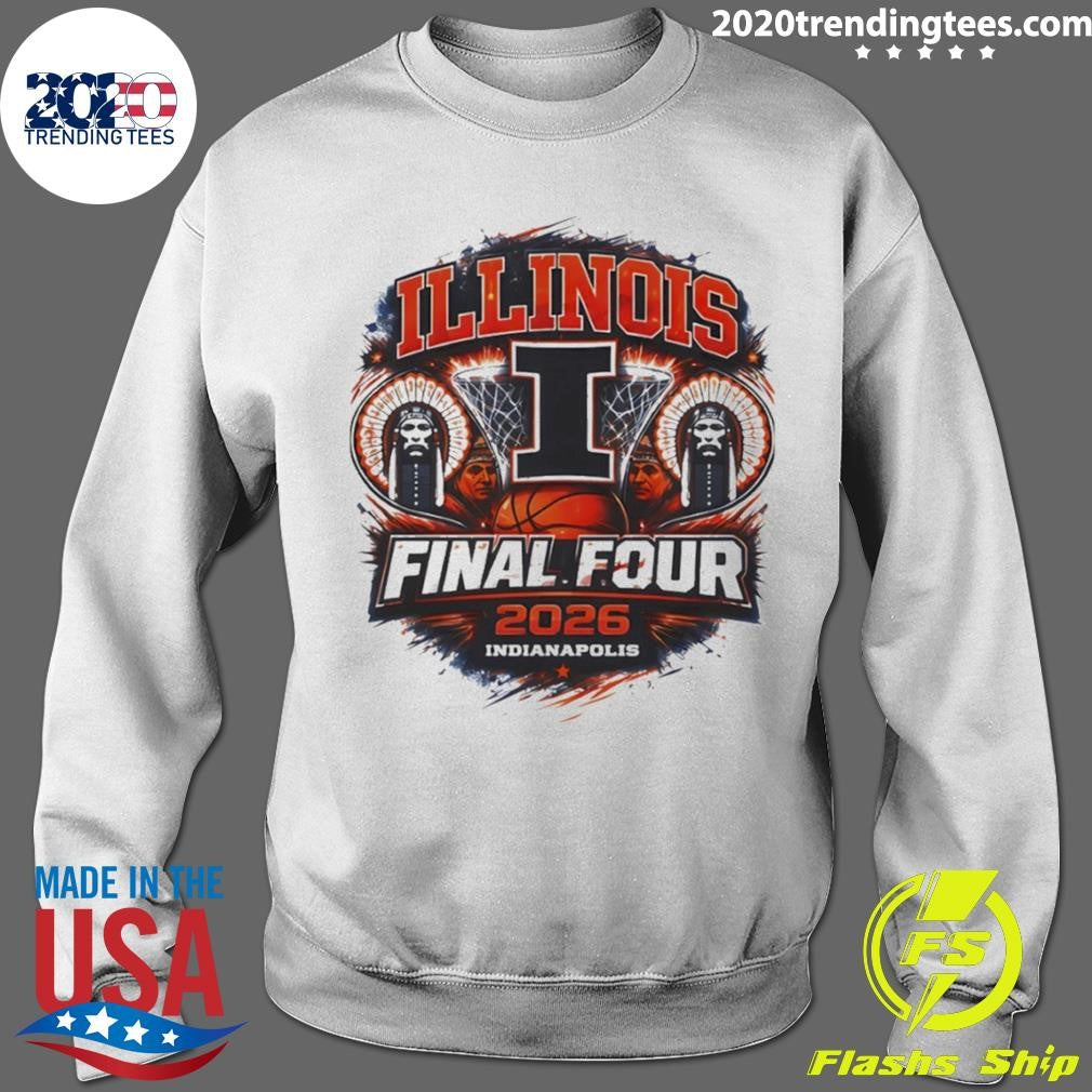 Illinois Final Four 2026 Indianapolis March Madness Illini Basketball Graphic Shirt