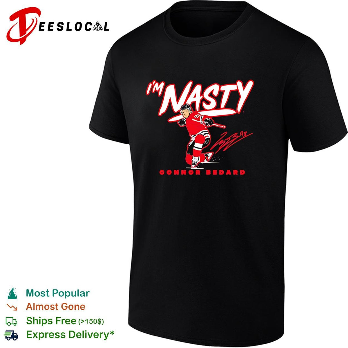 I’m Nasty Connor Bedard Chicago Blackhawks signature shirt