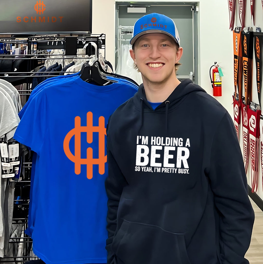 I’m holding a beer so yeah I’m pretty busy shirt