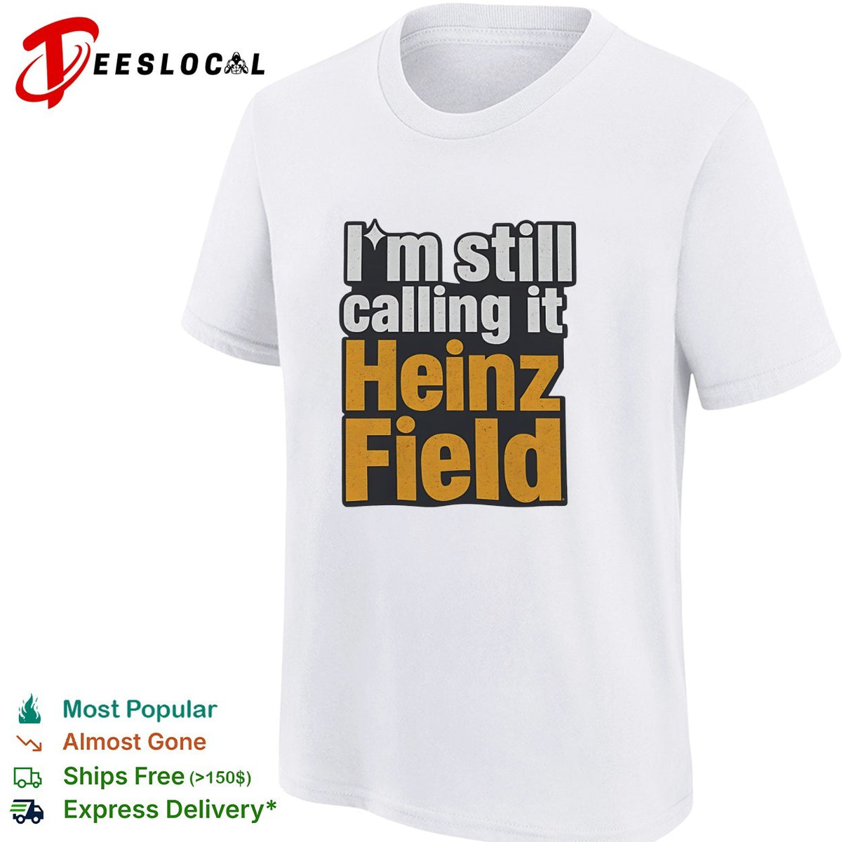I’m still calling it Heinz Field Pittsburgh nostalgia bold varsity text shirt