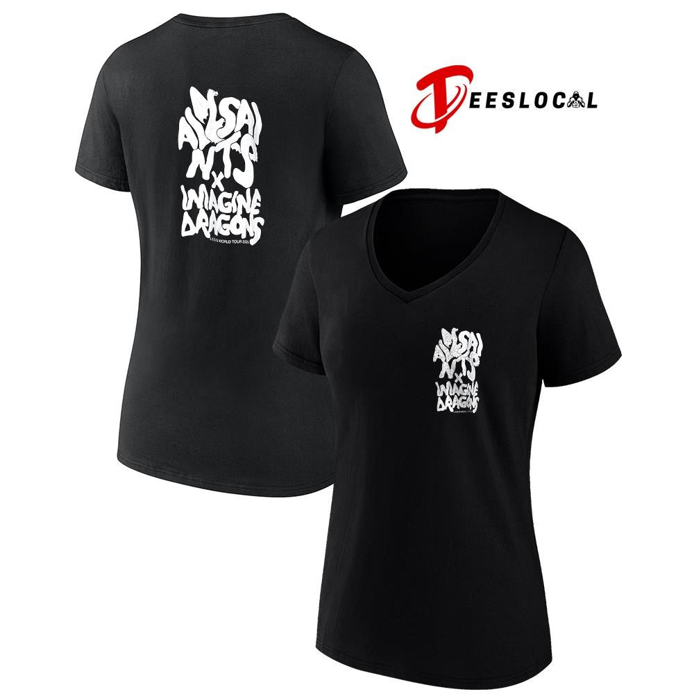Imagine Dragons x All Saints Loom World Tour Drogando text shirt