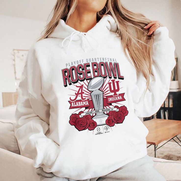 Indiana & Alabama Playoff Quarterfinal Rose Bowl January 1 2026 T Shirt