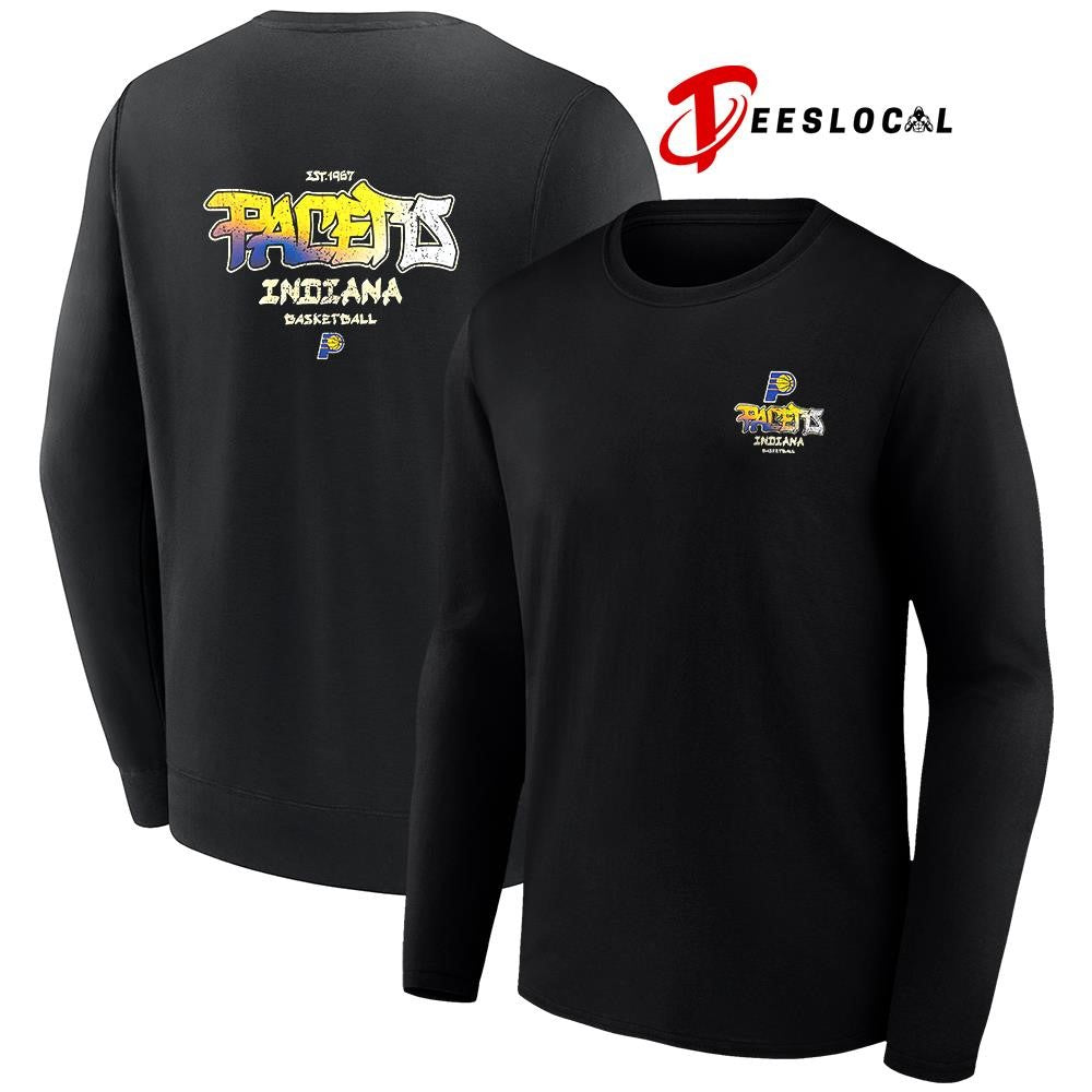 Indiana Pacers Jersey Knit basketball est 1967 logo shirt
