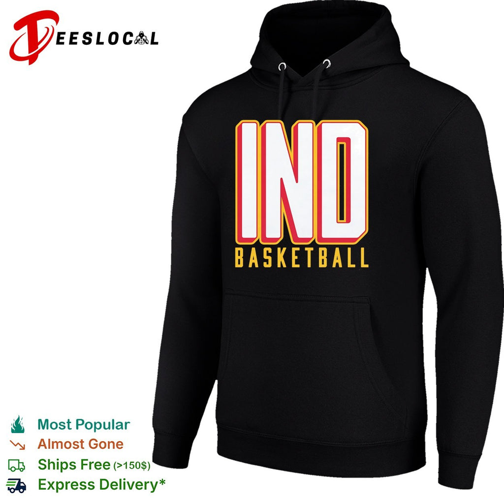 Indiana basketball bold stacked letters shirt