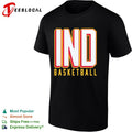 Indiana basketball bold stacked letters shirt