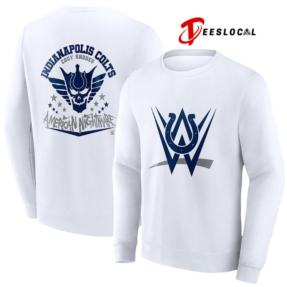 Indianapolis Colts x Cody Rhones American nightmare logo shirt