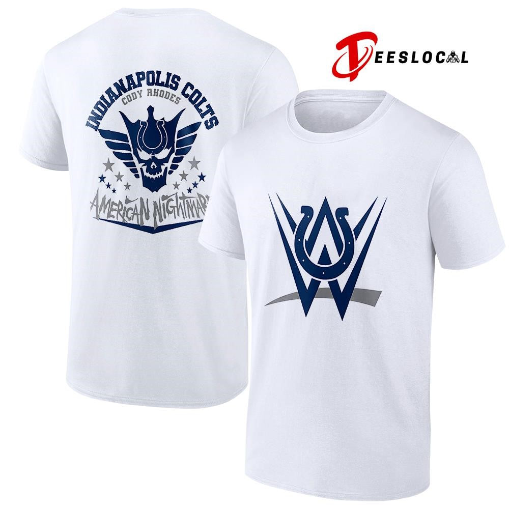 Indianapolis Colts x Cody Rhones American nightmare logo shirt