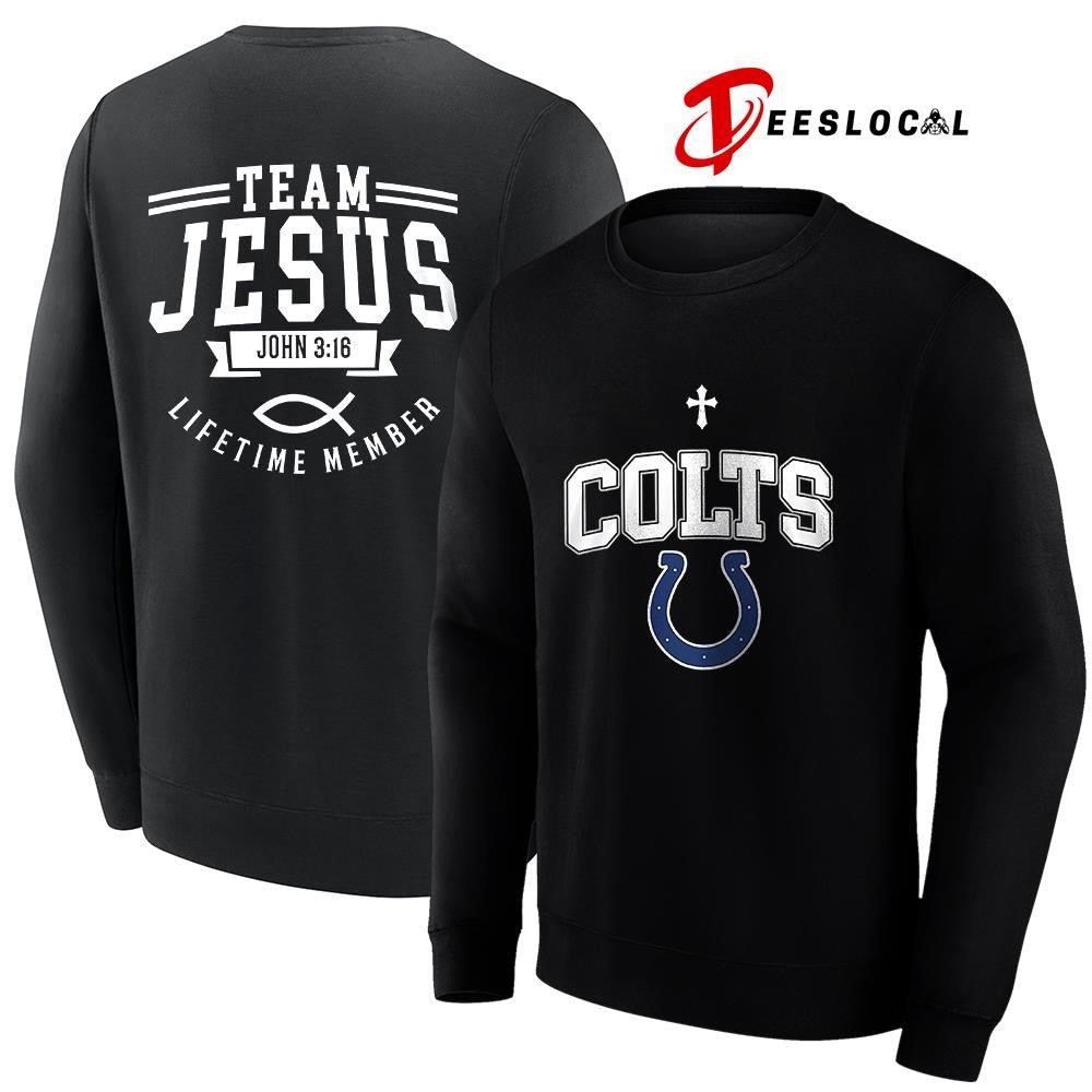 Indianapolis Colts x team Jesus lifetime member John 3 16 logo shirt