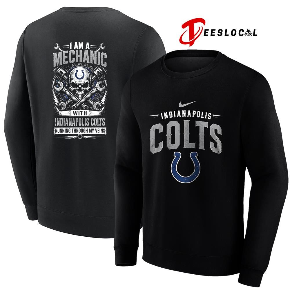 IndianapolisColtsIamamechanicrunningthroughmyveinsskeletonshirt
