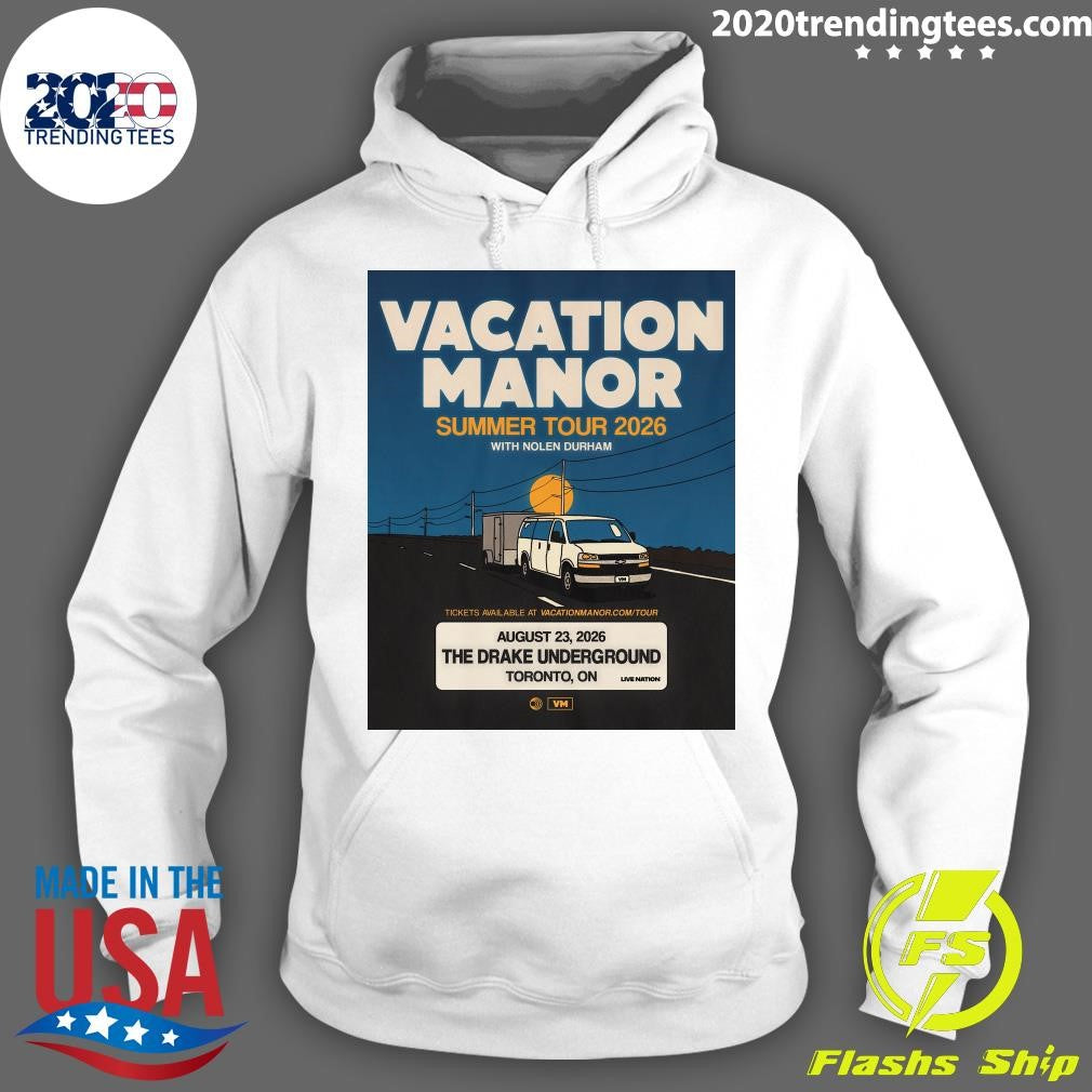 Indie rock duo Vacation Manor is coming to The Drake Underground on August 23, 2026 Shirt