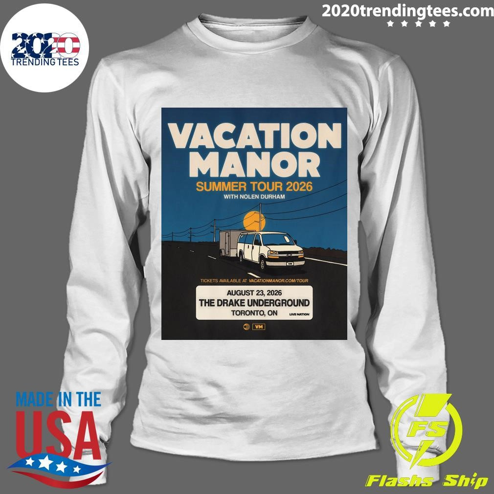 Indie rock duo Vacation Manor is coming to The Drake Underground on August 23, 2026 Shirt