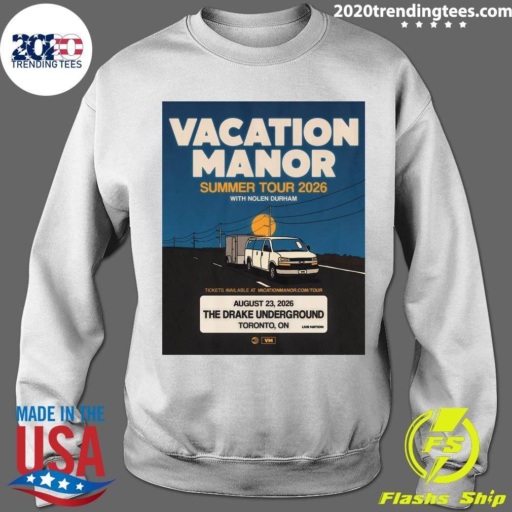 Indie rock duo Vacation Manor is coming to The Drake Underground on August 23, 2026 Shirt