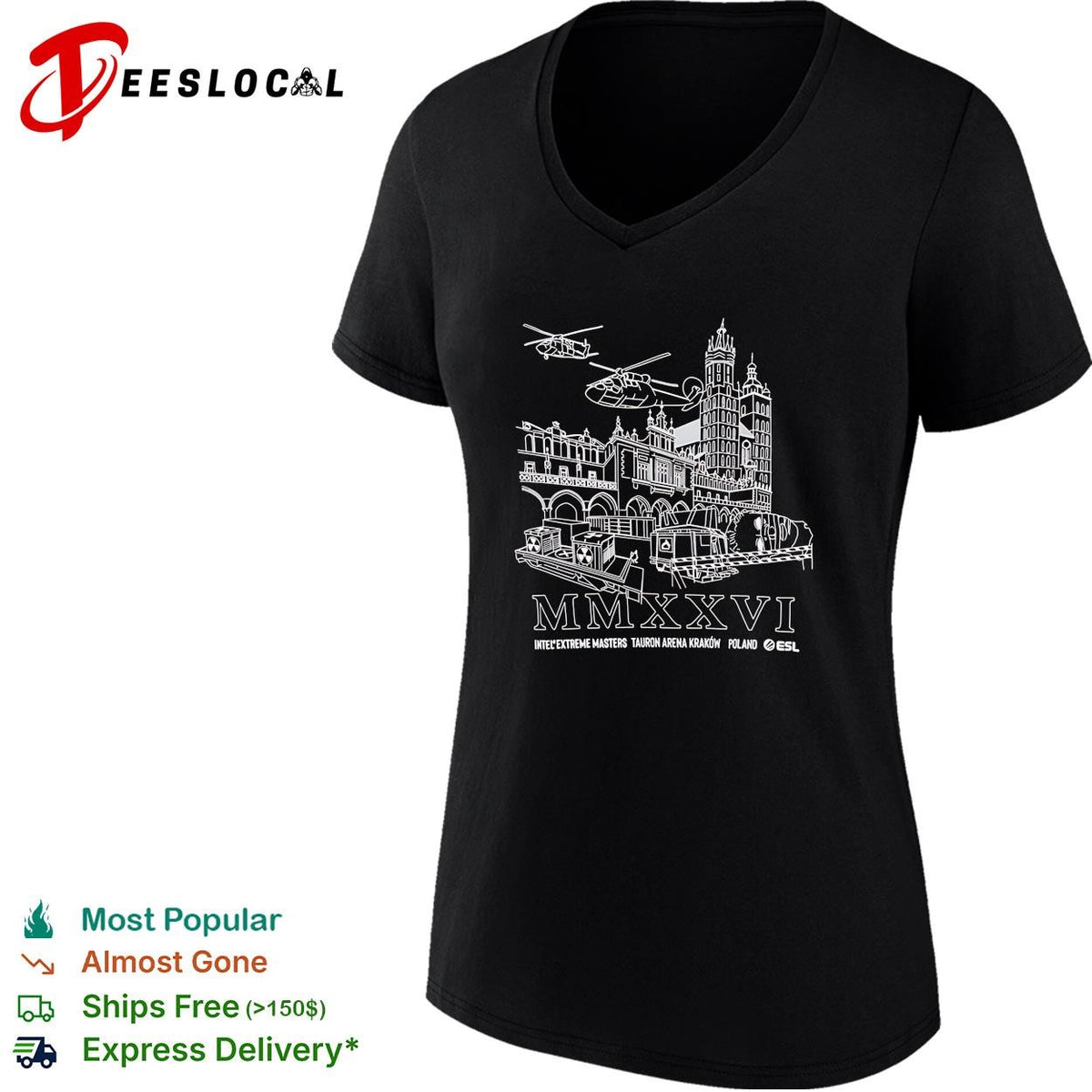 Intel Extreme Masters Tauron Arena Krakow Poland MMXXVI ESL gaming event shirt